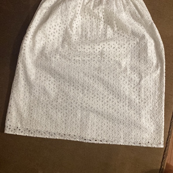 MODA INTERNATIONAL 100% COTTON SUNDRESS W/REMOVABLE STRAPS EYELET FLOWY - Picture 6 of 9